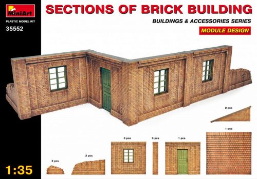 Miniart - Backstein-Gebäudeabschnitte (Module)