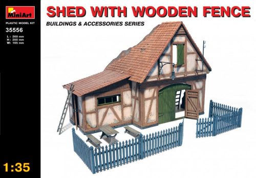 MiniArt -  Shed with Wooden Fence