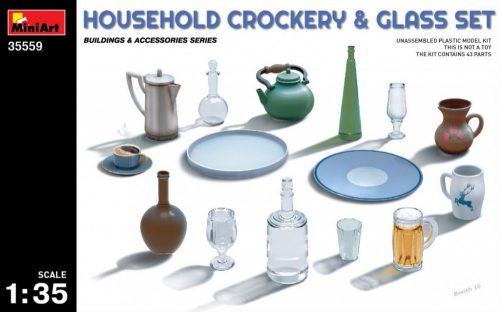 MiniArt - Household Crockery & Glass Set