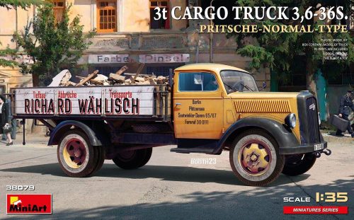 MiniArt - 1:35 3t Cargo Truck 3,6-36S. Pritsche-Normal-Type