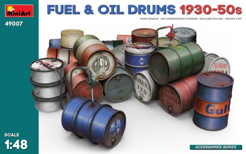 Miniart - Fuel & Oil Drums 1930-50s