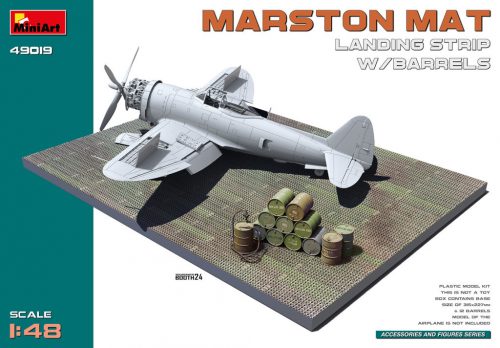 Miniart - Marston Mat Landing Strip w/Barrels