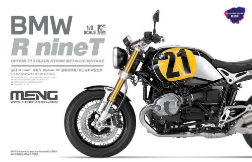 Meng Model - BMW R nineT Option 719 Black Storm Metallic/Vintage (Pre-colored Edition)