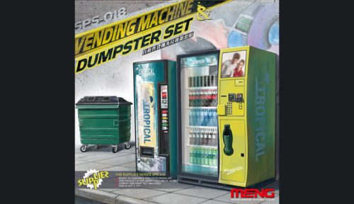 Meng Model - Vending Machine & Dumpster Set