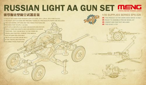 Meng Model - Russian Light Aa Gun Set