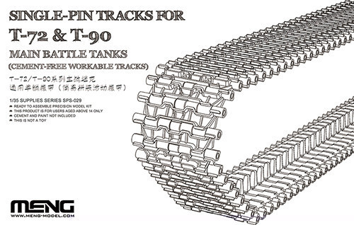 Meng Model - Single-Pin Tracks For T-72 & T-90 Main Battle Tanks