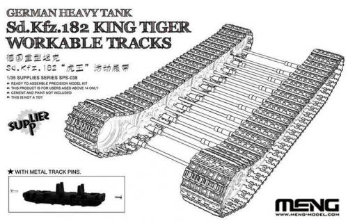 Meng Model - German Heavy Tank  Sd.Kfz.182 King Tiger Workable Tracks