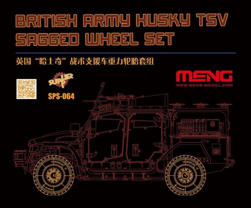 Meng Model - British Army Husky TSV Sagged Wheel Set (RESIN)