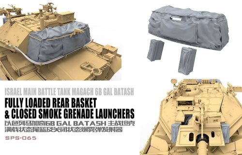 Meng Model - Israel Main Battle Tank Magach 6B GAL BATASH Fully Loaded Rear Basket Closed Smoke Grenade Launchers RESIN