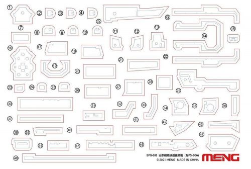 Meng Model - PLA Navy Shandong Paint Masks (For PS-006)