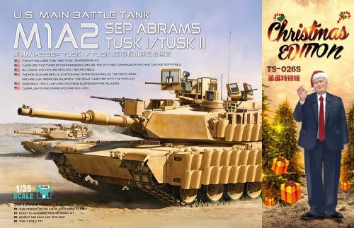 Meng Model - Main Battle Tank M1A2 SEP Abrams TUSK I/TUSK II LIMITED Christmas Edition