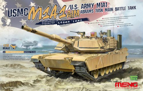 Meng Model - USMC M1A1 AIM U.S. Army M1A1 Abrams TUSK Main Battle Tank