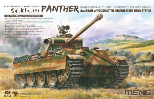 Meng Model - German Medium Tank Sd.Kfz.171 Panther AusG Late w/FG1250Active InfrarNightVisiS