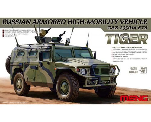 Meng Model - Russian Armored High Mobility Vehicle Gaz-2330014 Sts "Tiger"