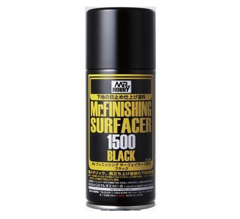 Mr. Hobby - Mr. Finishing Surfacer Spray Acer 1500 Black B-526 (170 ml)