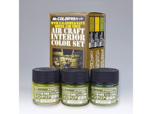 Mr. Hobby - Interior Color Set for Aircraft (WW II) CS681