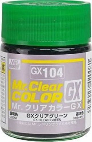 Mr. Hobby - Mr Hobby -Gunze Mr. Clear Color GX (18 ml) Clear Green