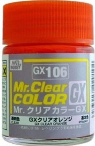 Mr Hobby - Gunze - Mr Hobby -Gunze Mr. Clear Color GX (18 ml) Clear Orange