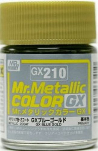 Mr Hobby - Gunze - Mr Hobby -Gunze Mr. Metallic Color GX (18 ml) Blue Gold