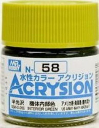 Mr Hobby - Gunze - Mr Hobby -Gunze Acrysion (10 ml) Interior Green