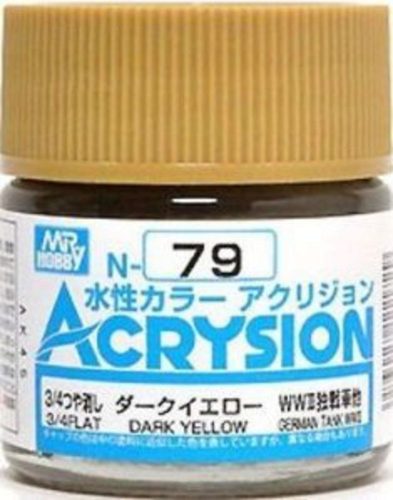 Mr Hobby - Gunze - Mr Hobby -Gunze Acrysion (10 ml) Dark Yellow