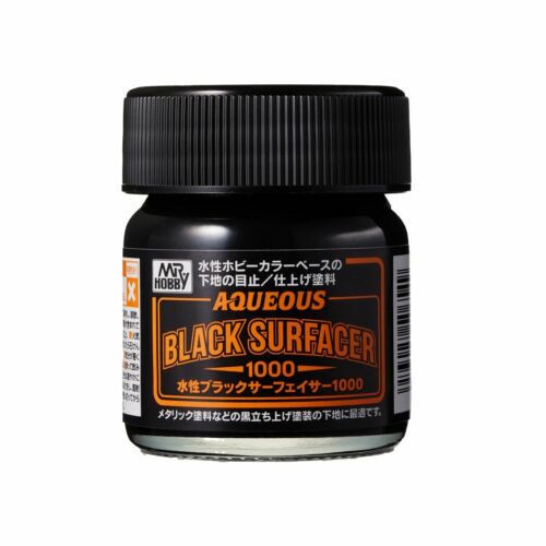 Mr. Hobby - Aqueous Surfacer Black 1000 (40ml) HSF-03