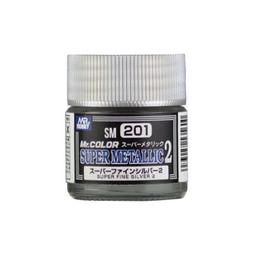 Mr. Hobby - Mr. Color Super Metallic II (10 ml) Super Fine Silver II SM-201