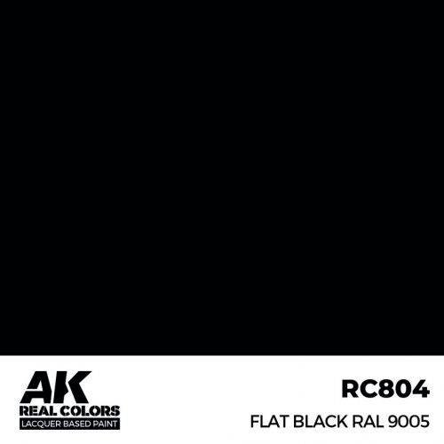 AK Interactive - Flat Black RAL 9005 17 ml.