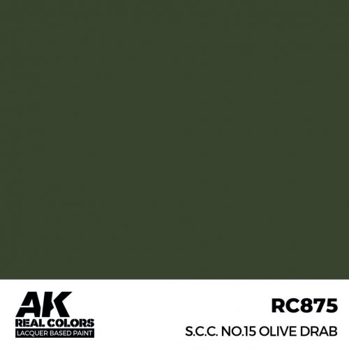 AK Interactive - S.C.C. No.15 Olive Drab 17 ml.