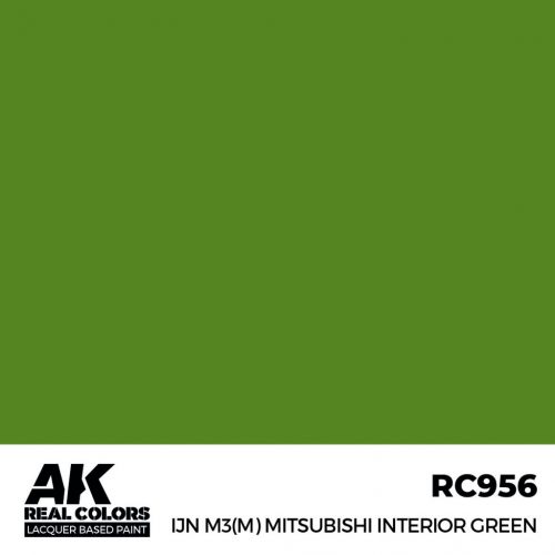 AK Interactive - IJN M3 (M) MITSUBISHI Interior Green 17 ml.