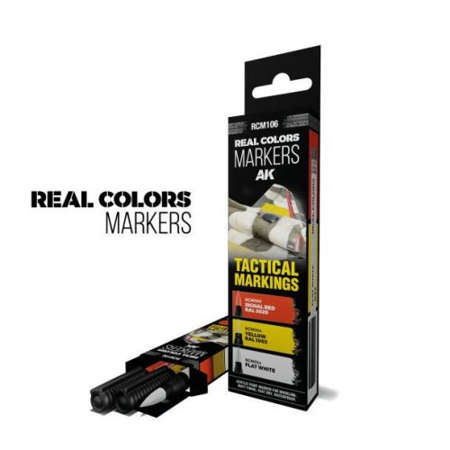 AK-Interactive - RCM106 TACTICAL MARKINGS - SET 3 REAL COLORS