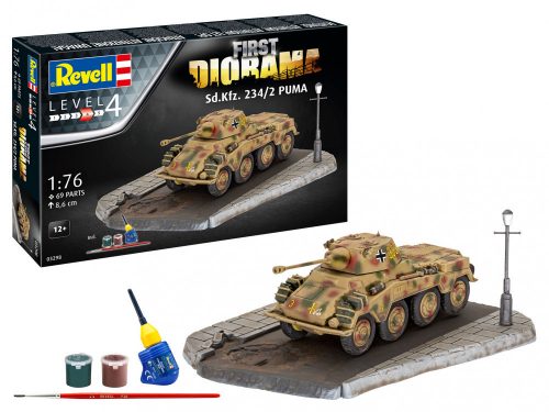 Revell - First Diorama Set - Sd.Kfz. 234/2 Puma