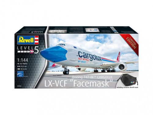 Revell - Boeing 747-8F CARGOLUX LX-VCF "Facemask 