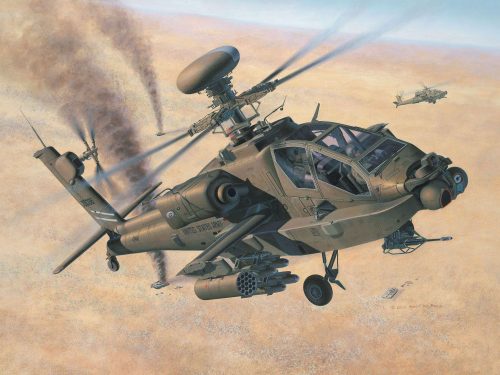 Revell - -AH-64D/WAH-64D Longbow Apache 1:48 (4420)