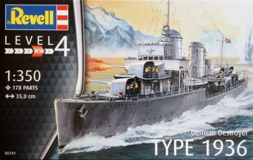 Revell - German Destroyer Type 1936 1:350 (5141)