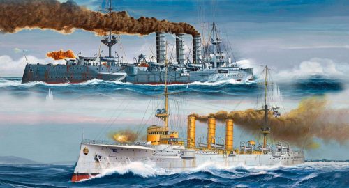 Revell - German WWI Light Cruisers SMS Dresden & SMS Emden 1:350 (5500)