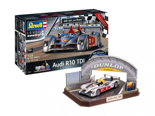 Revell - Gift Set Audi R10 TDI + 3D Puzzle (Le Mans versenypálya)