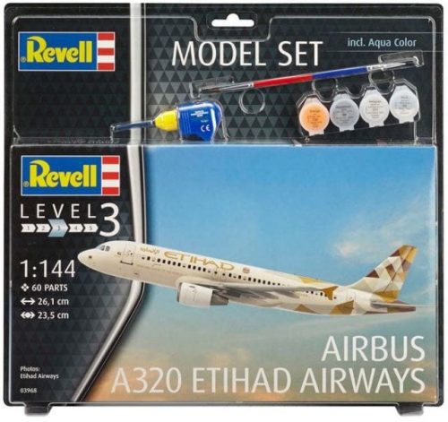 Revell - Model Set Airbus A320 Etihad 1:144 (63968)