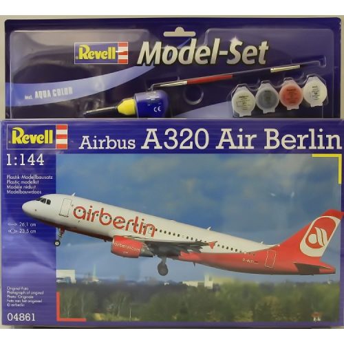 Revell - Model Set - Airbus A320 AirBerlin 1:144 (64861)