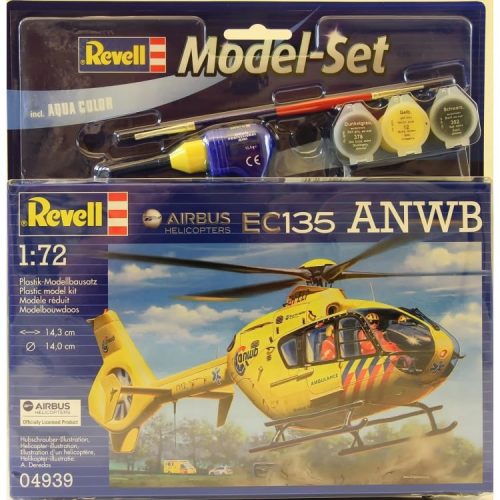 Revell - Model Set Airbus Heli EC135 ANWB 1:72 (64939)