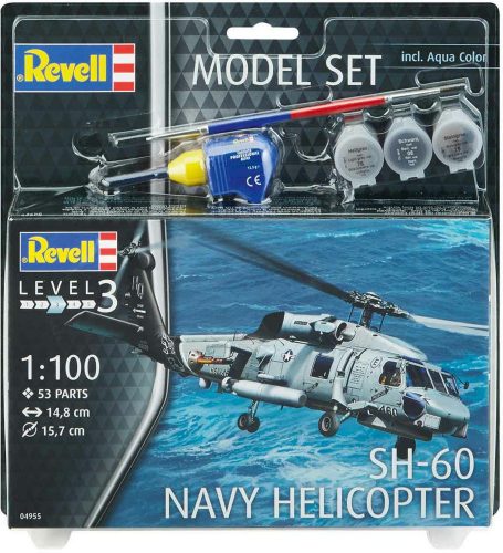 Revell - Model Set Sh-60 Navy Helicopter 1:100 (64955)