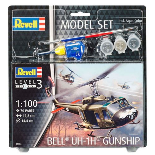 Revell - Model Set Bell UH-1H Gunship 1:100 (64983)