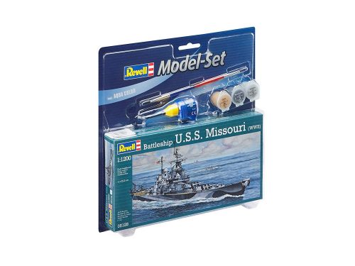 Revell - Model Set Battleship U-S-S- Missuri Wwii 1:1200 (65128)