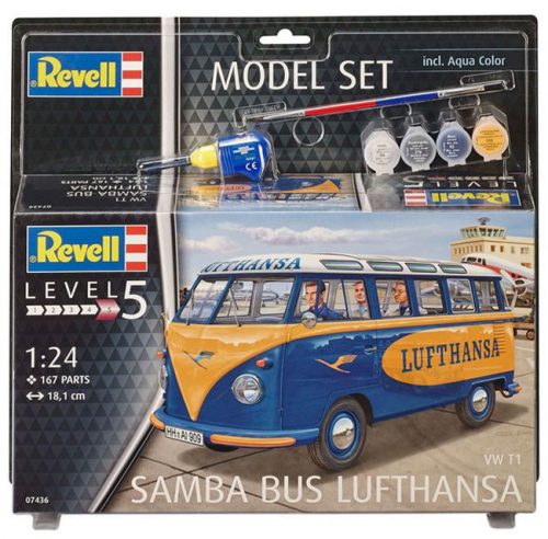 Revell - Model Set VW T1 Samba Bus 1:24 (67436)