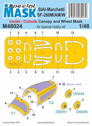 Special Hobby - SIAI-Marchetti SF-260M/AM/W INSIDE/OUTSIDE MASK