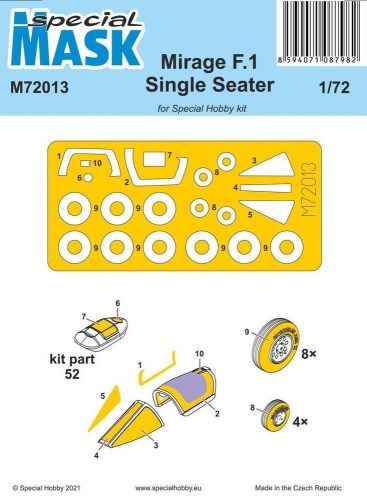 Special Hobby - Mirage F.1 Single Seater Mask