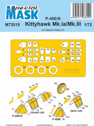 Special Hobby - P-40E/K/Kittyhawk Mk.Ia/Mk.III Mask