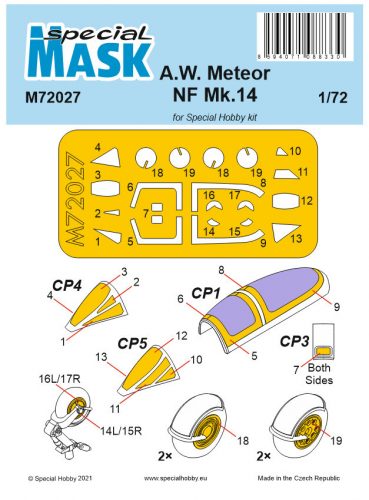 Special Hobby - A.W. Meteor NF Mk.14 Mask