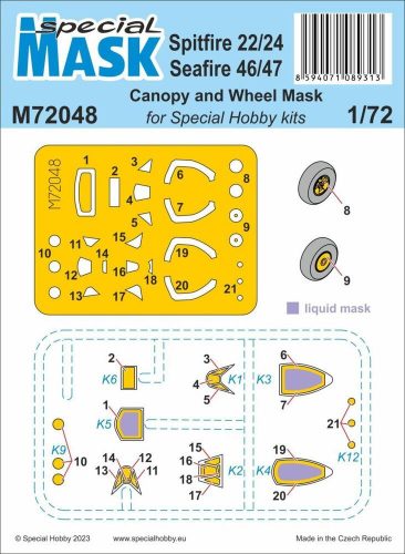 Special Hobby - Spitfire Mk.22/24 and Seafire Mk.46/47 MASK 1/72