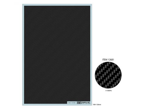 Tamiya - Carbon Pattern Decal (Twill Weave/Fine)